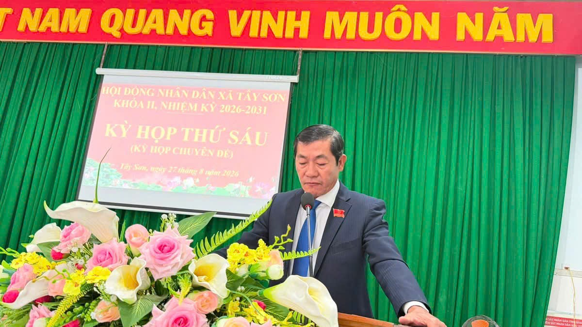 Hội đồng nhân dân xã Tây Sơn tổ chức Kỳ họp thứ Sáu (kỳ họp chuyên đề)